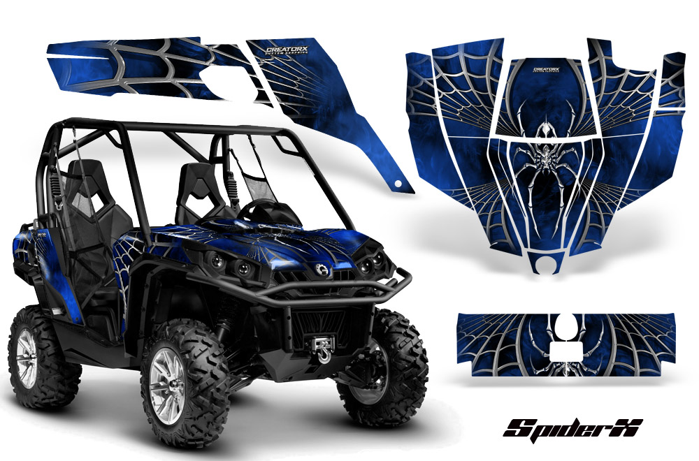 Can-Am Commander Graphics Kit SpiderX Blue